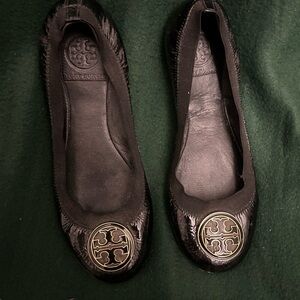 Tory Burch Black Ballet Flats